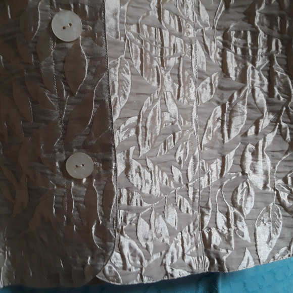 NWT Coldwater Creek gold raised texture shirt jacket PL (T-365) - Picture 5 of 6